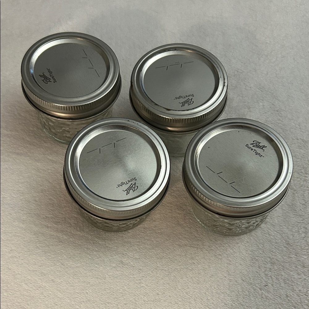 Ball Mason Jars with Silver Lids